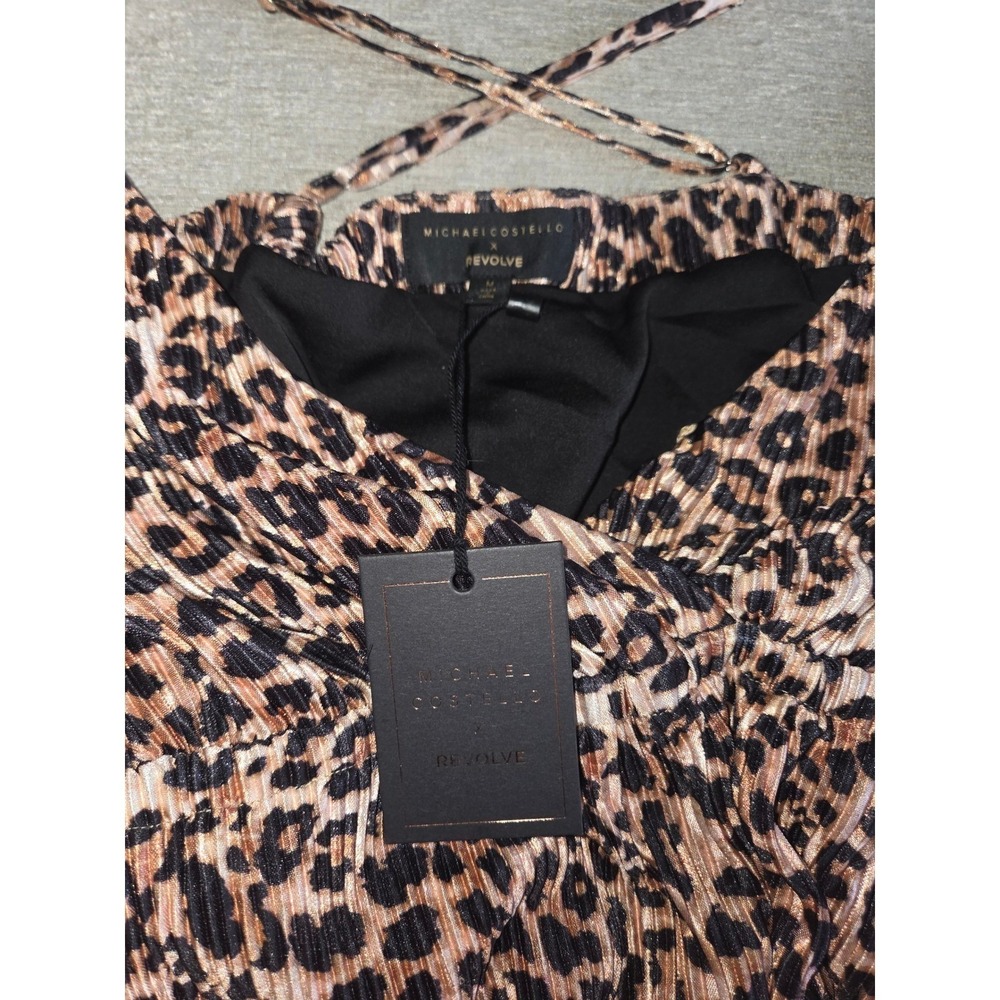 Michael Costello x Revolve Leopard Print Romper NWT Size M - Picture 4 of 7